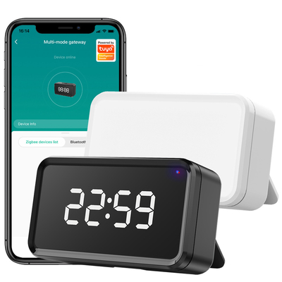 Tuya ZigBee গেটওয়ে টাইম ডিসপ্লে আলেক্সা গুগল হোম ব্লুটুথ Mesh ওয়্যারলেস ব্রিজ হাব স্মার্ট মাল্টি মোড গেটওয়ে