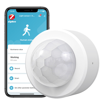 Tuya Zigbee 3.0 পিআইআর মোশন ডিটেক্টর আলোকসজ্জা সেন্সর 2 ইন 1 সিকিউরিটি অ্যান্টি-চুরি অ্যালার্ম সেন্সর স্মার্ট লাইট সেন্সিং
