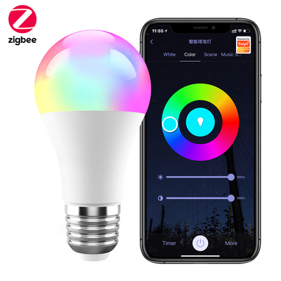 ভালো দাম Tuya Zigbee 10W স্মার্ট লাইট বাল্ব E27 RGB LED ল্যাম্প ডিমমেবল টাইমিং স্মার্ট লাইফ এপিপি ভয়েস কন্ট্রোল গুগল হোম আলেক্সার জন্য অনলাইন