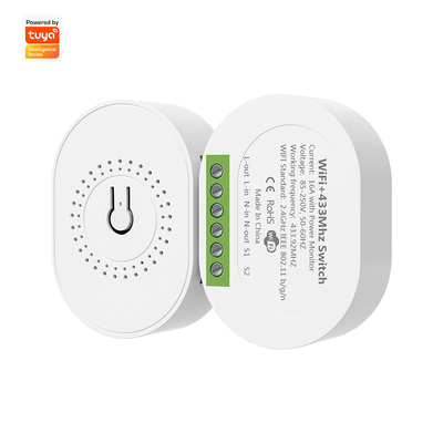 ভালো দাম SMATRUL 16A স্মার্ট পাওয়ার মনিটর ব্রেকার Tuya WiFi & RF433 ওয়্যারলেস সুইচ মিনি 2-ওয়ে মডিউলটাইমার গুগল হোম এবং আলেক্সার সাথে কাজ করে অনলাইন